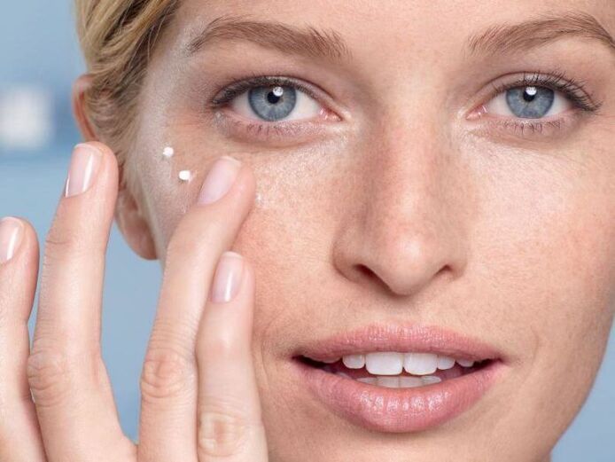 Apply eye cream to rejuvenate the skin around the eyes